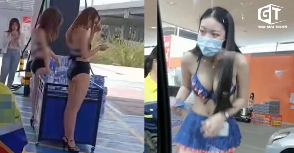 Trạm xăng thuê người mẫu mặc bikini khoe ngực khủng để “tài xế bớt nhàm chán” gây tranh cãi gay gắt