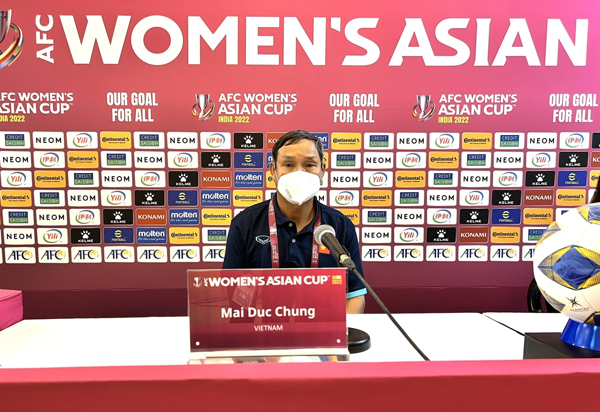 HLV Mai Đức Chung: “Đội tuyển nữ Việt Nam sẽ thi đấu với quyết tâm cao nhất”