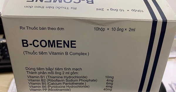 Thu hồi Giấy đăng ký lưu hành thuốc và thu hồi toàn bộ các lô thuốc B-Comene