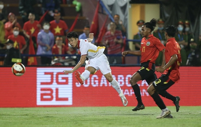 U23 Việt Nam chiến thắng U23 Timor Leste với tỉ số 2-0