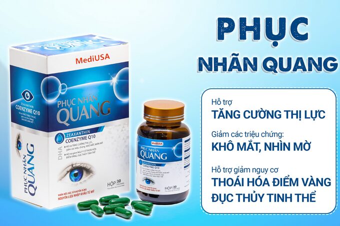 Thực phẩm bảo vệ sức khỏe Phục nhãn quang vi phạm quảng cáo