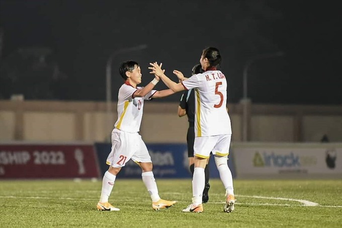 Đội tuyển nữ Việt Nam chiến thắng với tỉ số 6-0 khi gặp đội tuyển nữ Timor Leste