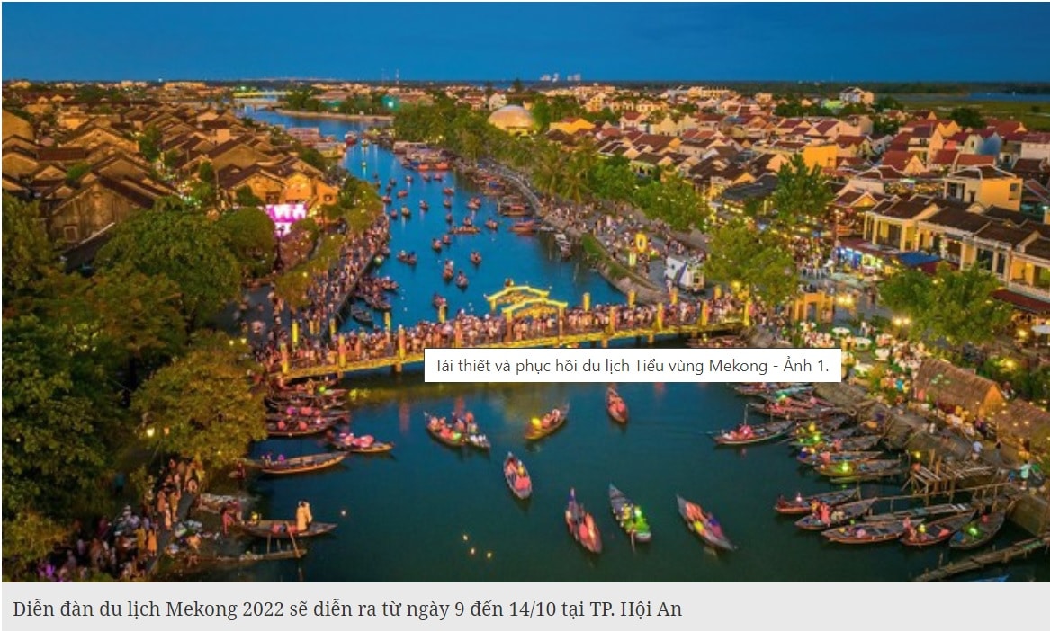 Diễn đàn du lịch Mekong 2022 diễn ra tại Hội An