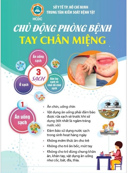 TP. HCM: Ca mắc tay chân miệng, sốt xuất huyết đều gia tăng