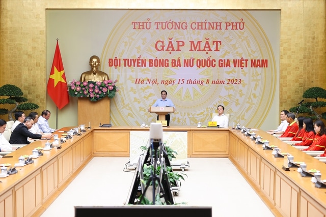 Thủ tướng Phạm Minh Chính gặp mặt, biểu dương Đội tuyển Bóng đá nữ Quốc gia Việt Nam