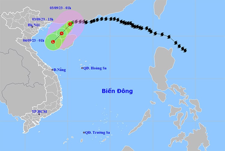 Bão số 3 suy yếu thành áp thấp nhiệt đới