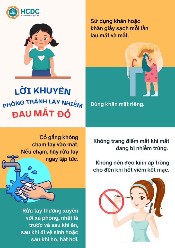 Hướng dẫn chăm sóc khi mắc bệnh đau mắt đỏ