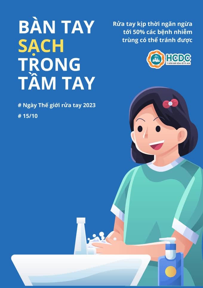 Ngày Thế giới rửa tay năm 2023 với chủ đề “Bàn tay sạch trong tầm tay”