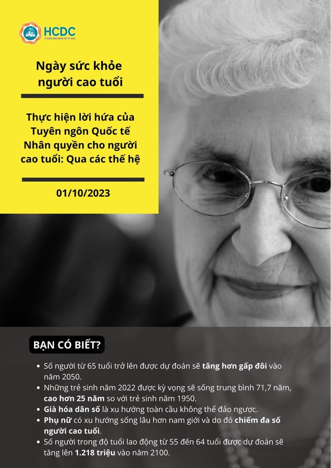 Ngày sức khỏe người cao tuổi năm 2023: Thực hiện lời hứa của Tuyên ngôn Quốc tế Nhân quyền cho người cao tuổi – qua các thế hệ