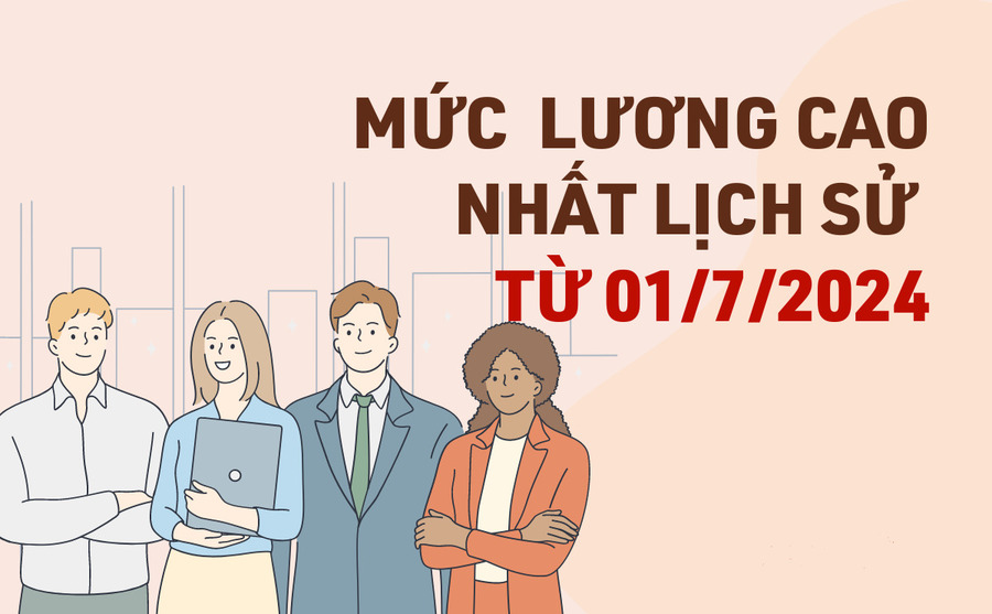 Mức lương cơ sở điều chỉnh từ 1,8 triệu lên 2,34 triệu đồng/tháng từ ngày 1/7/2024