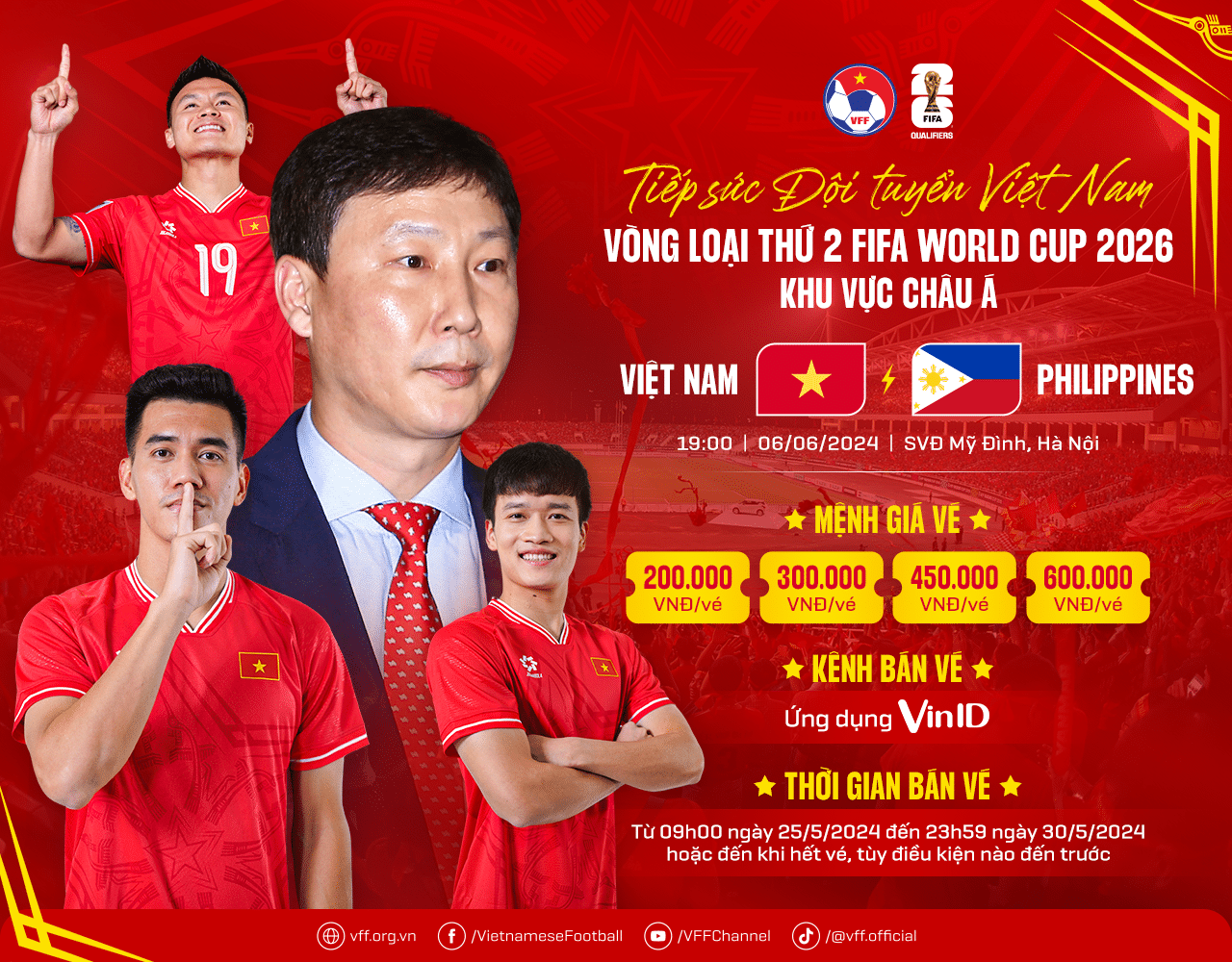 Lịch thi đấu bóng đá hôm nay ngày 6/6