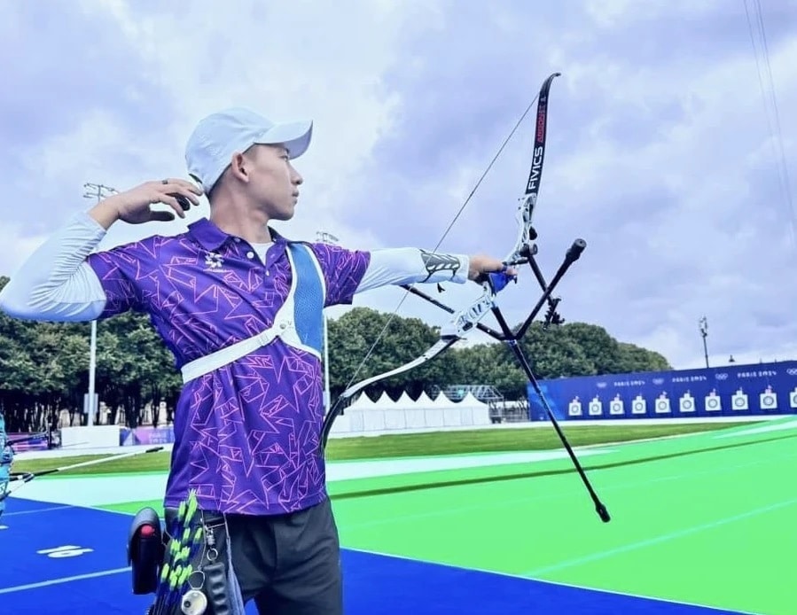 Cung thủ Lê Quốc Phong xếp hạng 47 vòng xếp hạng môn bắn cung tại Olympic