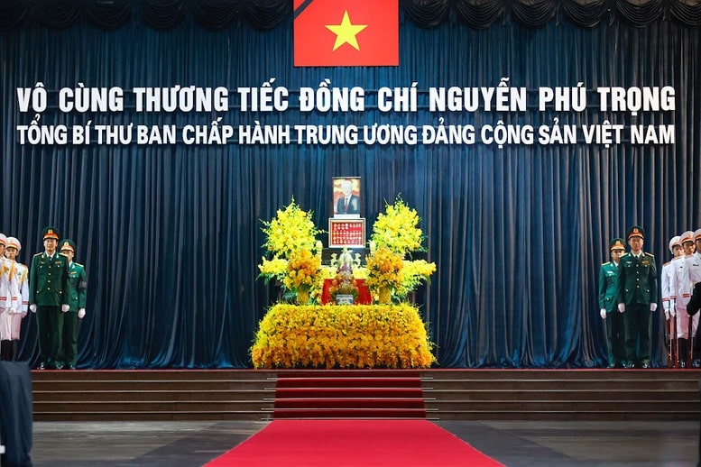 Lãnh đạo Đảng, Nhà nước viếng Tổng Bí thư Nguyễn Phú Trọng