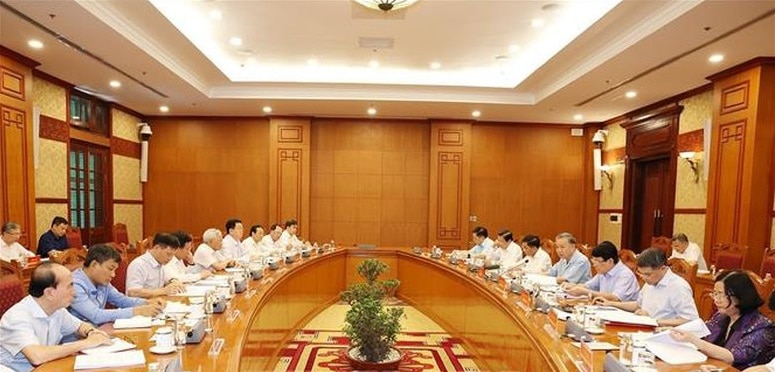 Tổng Bí thư, Chủ tịch nước Tô Lâm chủ trì cuộc họp Thường trực Tiểu ban Văn kiện Đại hội XIV của Đảng