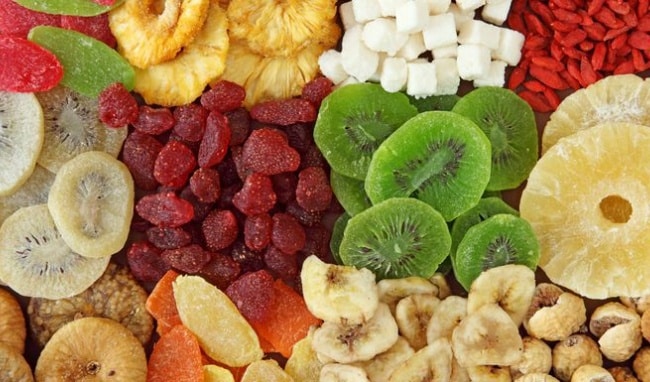 Những lợi ích sức khỏe từ trái cây sấy khô
