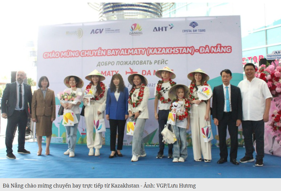 Đà Nẵng đón chuyến bay trực tiếp từ Kazakhstan, Myanmar