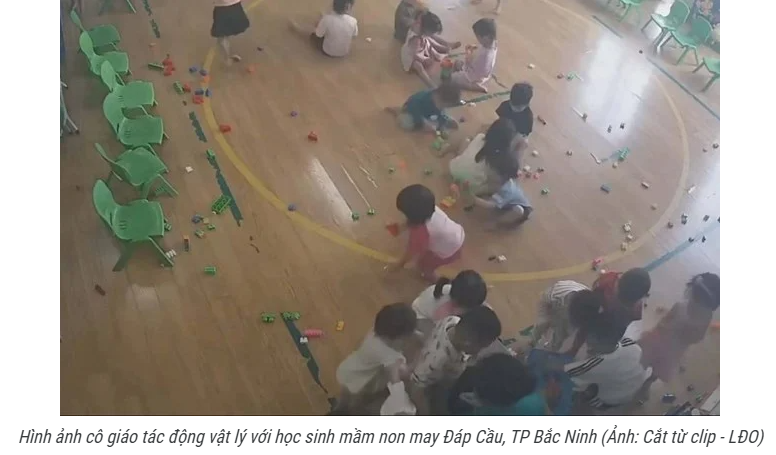 Bắc Ninh: Đình chỉ giáo viên đánh học sinh mầm non