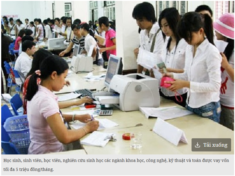 Đề xuất sinh viên học ngành toán, khoa học, công nghệ, kỹ thuật được vay vốn đến 5 triệu đồng/tháng