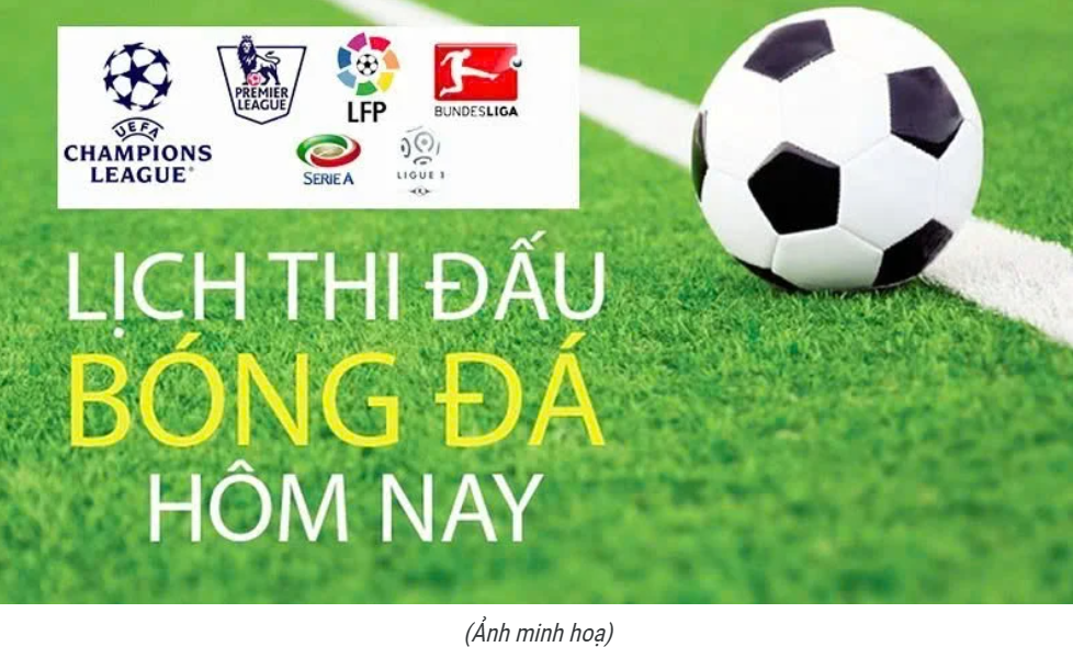 Lịch thi đấu bóng đá hôm nay ngày 27/4