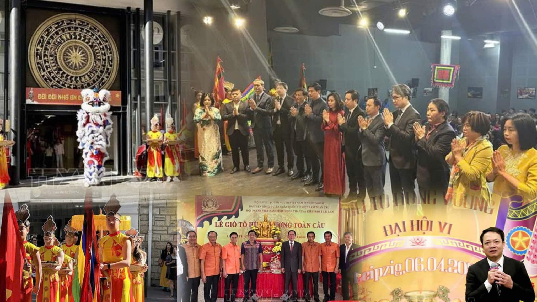 Kiều bào thành kính tổ chức Giỗ Tổ Hùng Vương tại các quốc gia