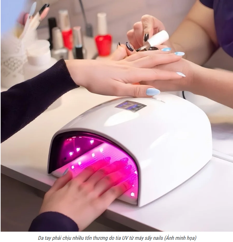 Tia UV từ máy sấy nails nguy hiểm đến mức nào?