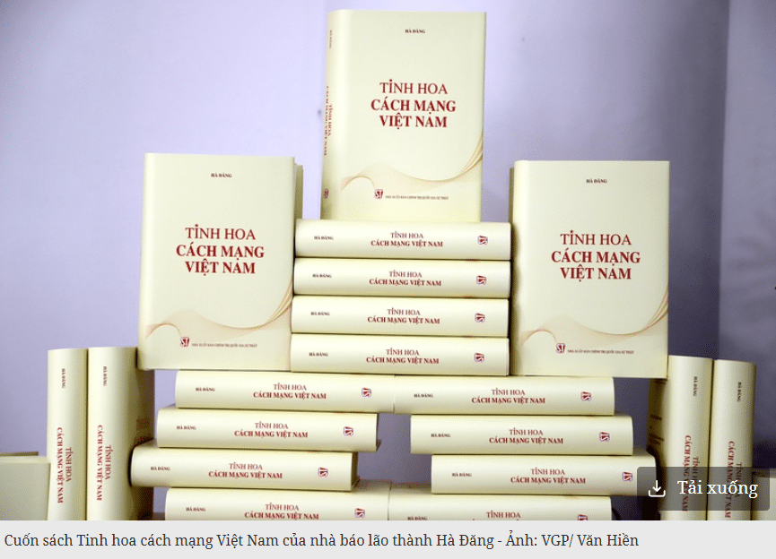 Ra mắt cuốn sách ‘Tinh hoa cách mạng Việt Nam’ của nhà báo lão thành Hà Đăng