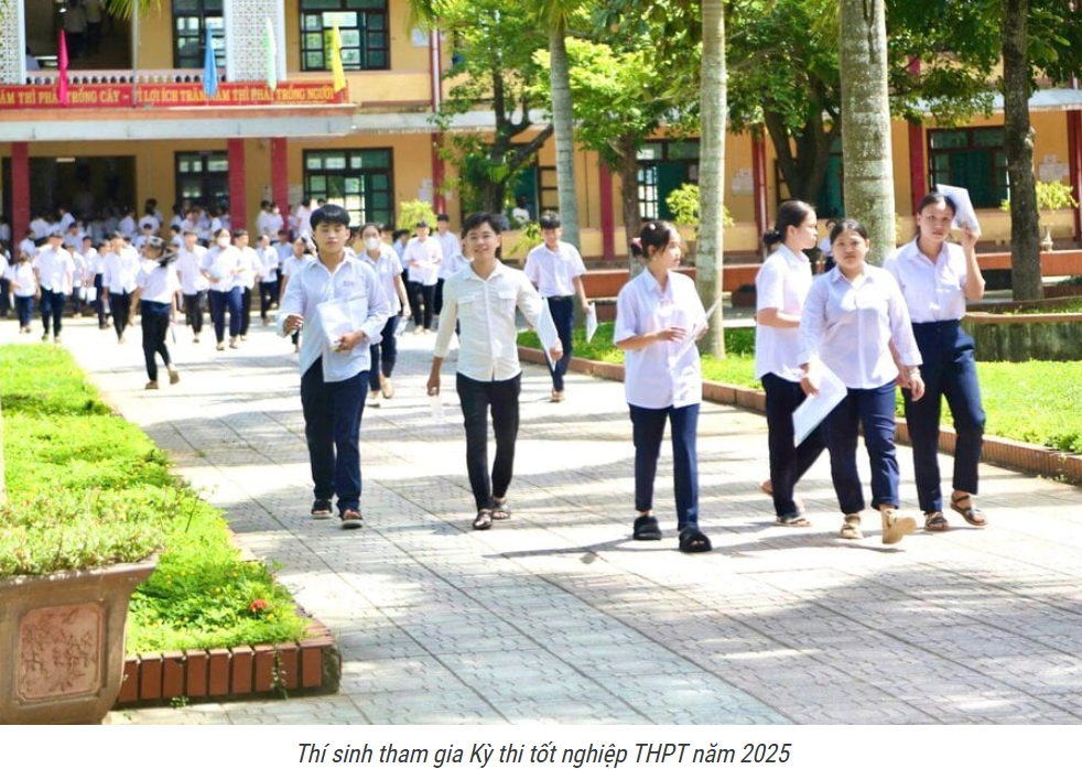 Thí sinh cần làm gì sau khi hoàn thành kỳ thi tốt nghiệp THPT 2025?