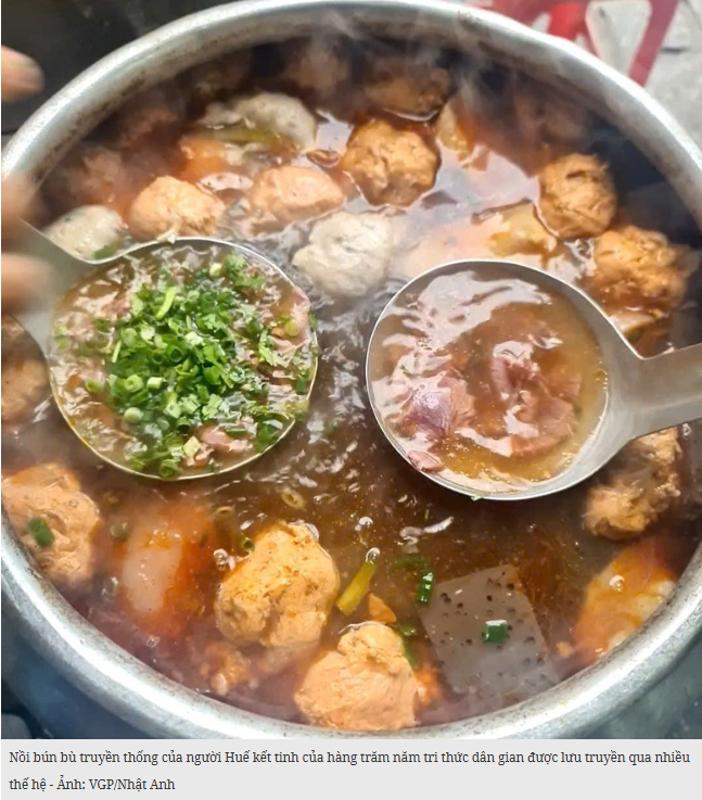 ‘Tri thức dân gian về Bún bò Huế’ được công nhận Di sản văn hóa phi vật thể quốc gia