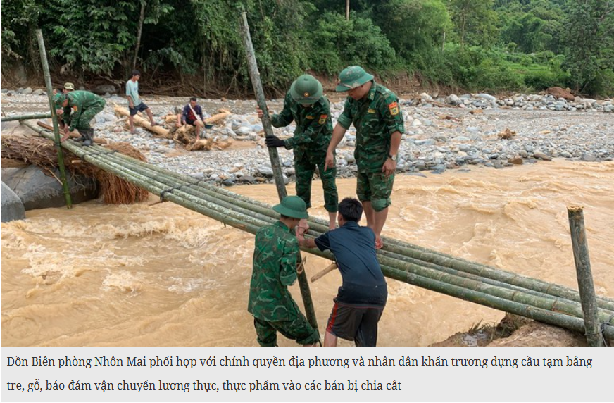 Căng sức giúp dân khắc phục hậu quả của đợt mưa lũ lịch sử