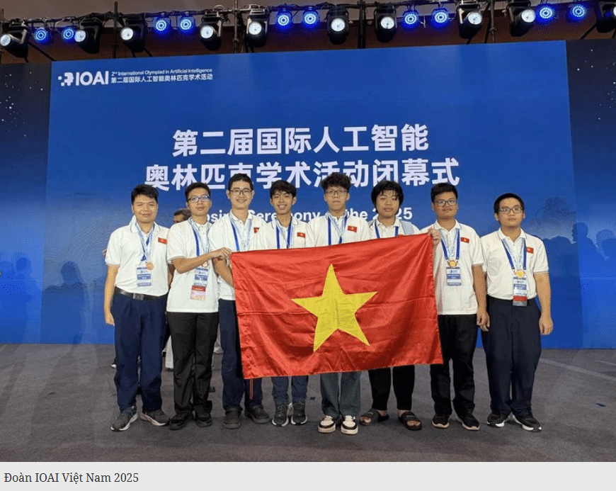 Đội tuyển quốc gia Việt Nam vào Top 4 Olympic AI quốc tế 2025