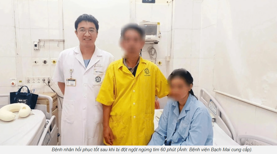 60 phút ngừng tim, nữ bệnh nhân hồi sinh nhờ phối hợp thần tốc giữa hai bệnh viện