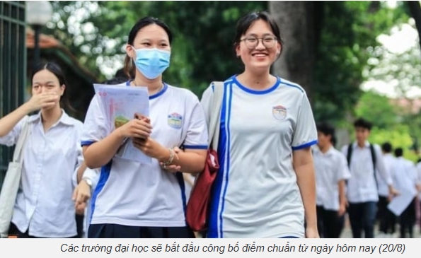 Các trường đại học bắt đầu công bố điểm chuẩn tuyển sinh 2025 từ 17h hôm nay