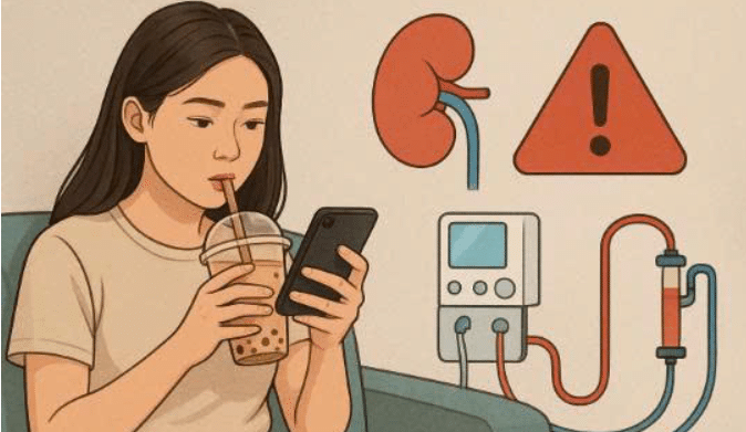 Uống trà sữa cộng thêm lười vận động, hậu quả phải lọc máu chu kỳ ở tuổi 30