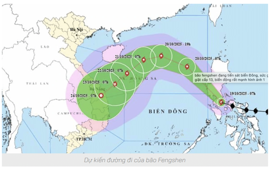 Bão Fengshen đang tăng cấp hướng về khu vực Bắc Biển Đông