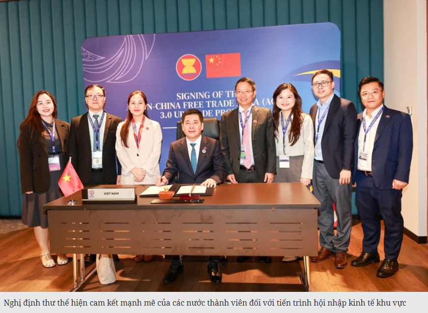 Ký Nghị định thư nâng cấp Hiệp định Thương mại Tự do ASEAN – Trung Quốc