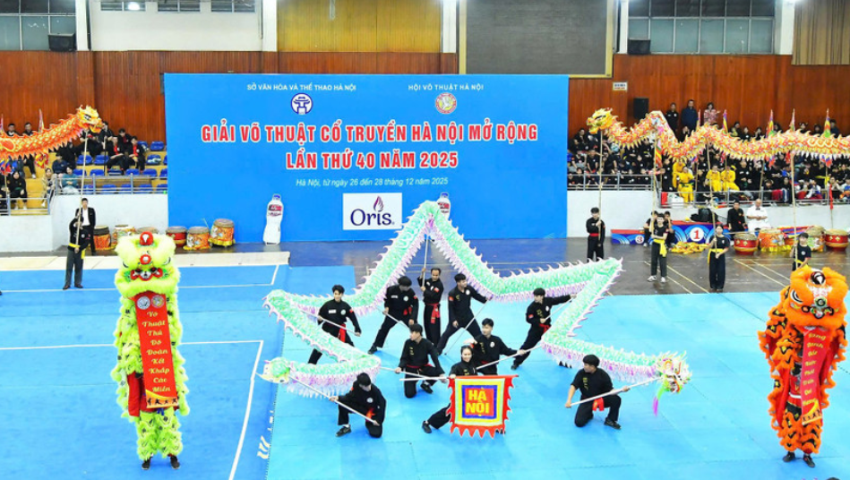 Khai mạc Giải Võ thuật cổ truyền Hà Nội mở rộng lần thứ 40 năm 2025