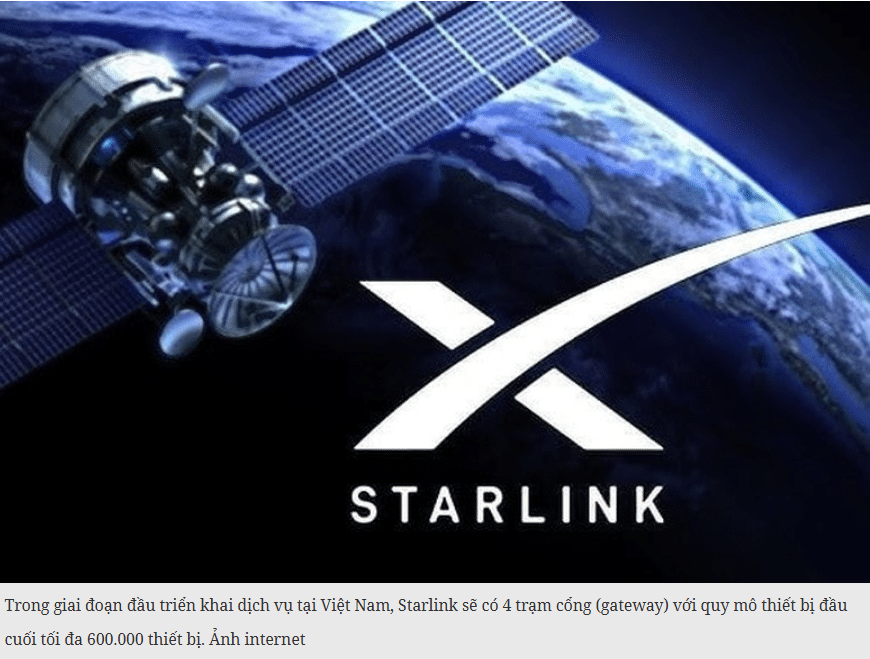 Starlink được cấp phép cung cấp dịch vụ tại Việt Nam