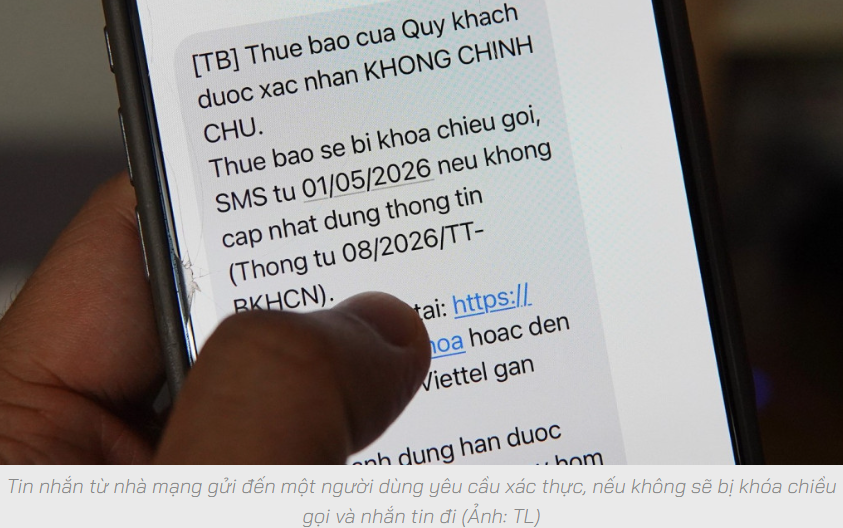 Hàng loạt SIM bị khóa vì chưa xác thực thông tin