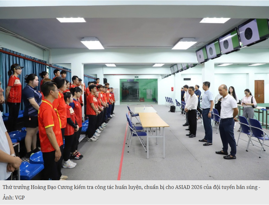 Thể thao Việt Nam tăng tốc chuẩn bị cho ASIAD 2026
