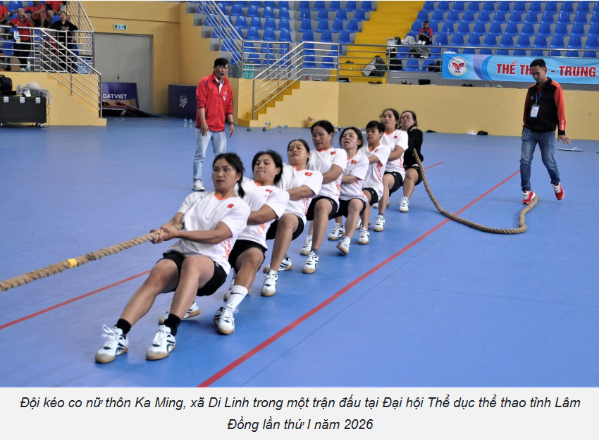 Đại hội Thể dục thể thao tỉnh Lâm Đồng lần thứ I năm 2026: Khi nông dân thi đấu thể thao